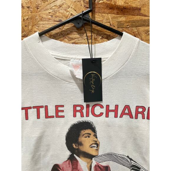 Rare 80s Vintage Little Richard Portrait AOP Band Tee Size Large - Picture 3 of 8